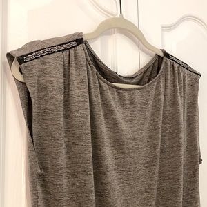 Short Sleeve Blouse with Shoulder Detail